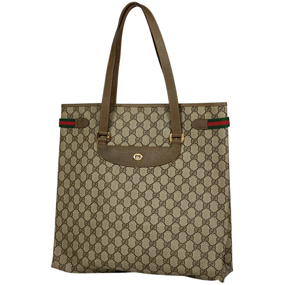 Gucci GG tote bag Sherry Web canvas brown